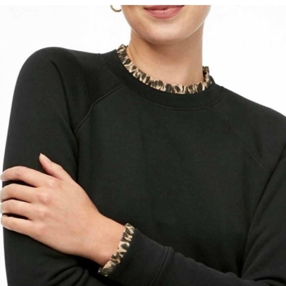 J Crew ruffleneck pullover sweatshirt🐆